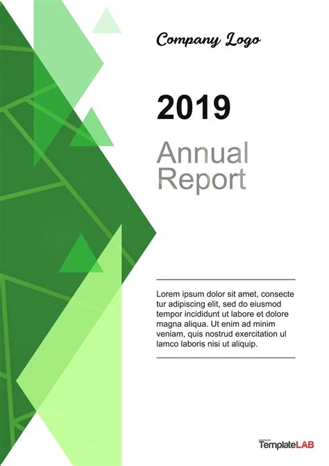 cover page of report template in word